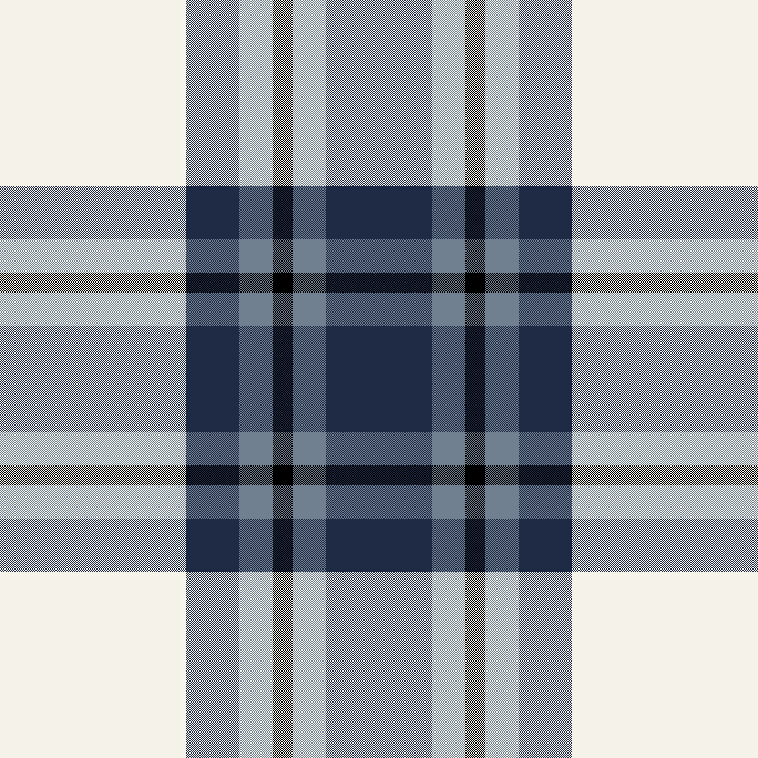 Cream and Navy Plaid