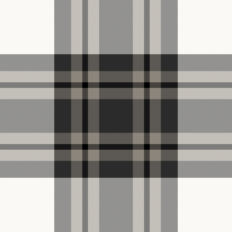 Ivory and Charcoal Plaid