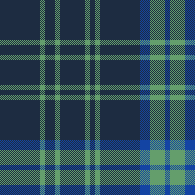 blue and green check