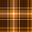 Brown Orange White Plaid