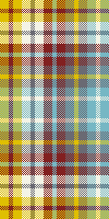 Yellow teal plaid
