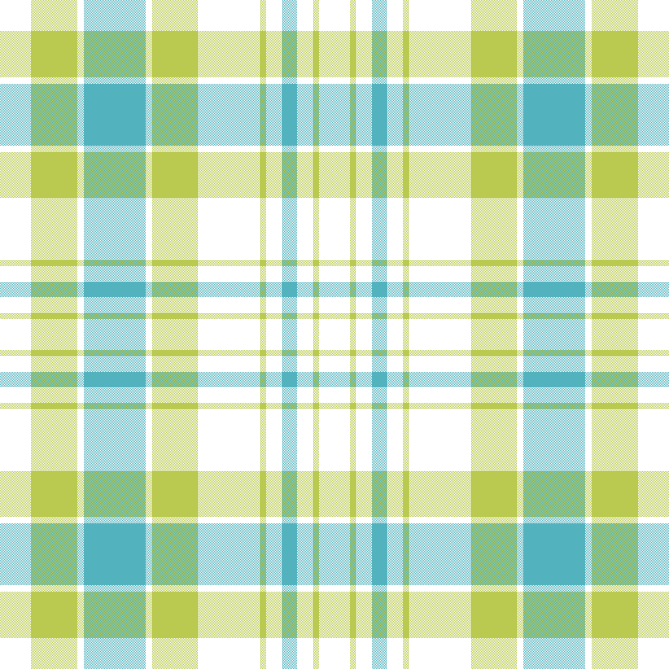 chartruese green and peacock blue plaid