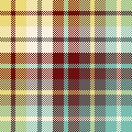 Yellow teal plaid 1💕