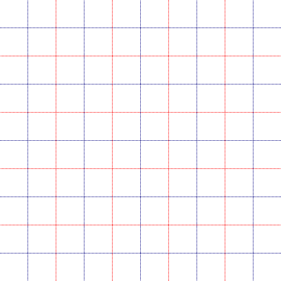 White with thin Blue & Red Stripe