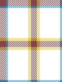 cushion plaid - bright blue stripe