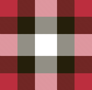 plaid red and black