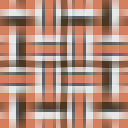 orange autumn plaid