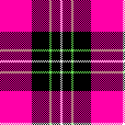 Pink & Black with Green detail