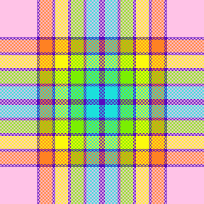 rainbow pink plaid 2