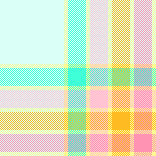 pink mint yellow