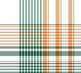 Orange and Green Plaid 1x1
