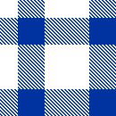 Royal Blue and White Gingham Plaid