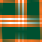 Green and Orange Plaid Dark