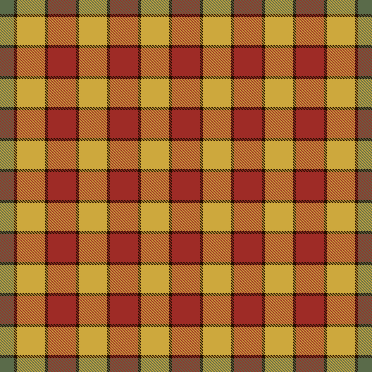 Durrow Check #1 Green & Black border