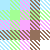 blue green pink brow white