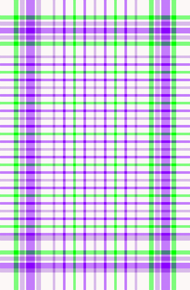 Textured Towel in purple green