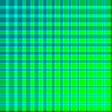 Teal Lime Aqua Black