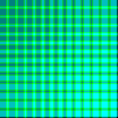 Teal Aqua Lime Black